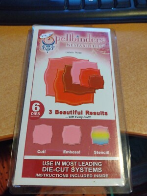 SALE SPELLBINDERS CUTTING DIES FOR SCRAPBOOKING NEW (JJ1065) 9,5X9,5 CM