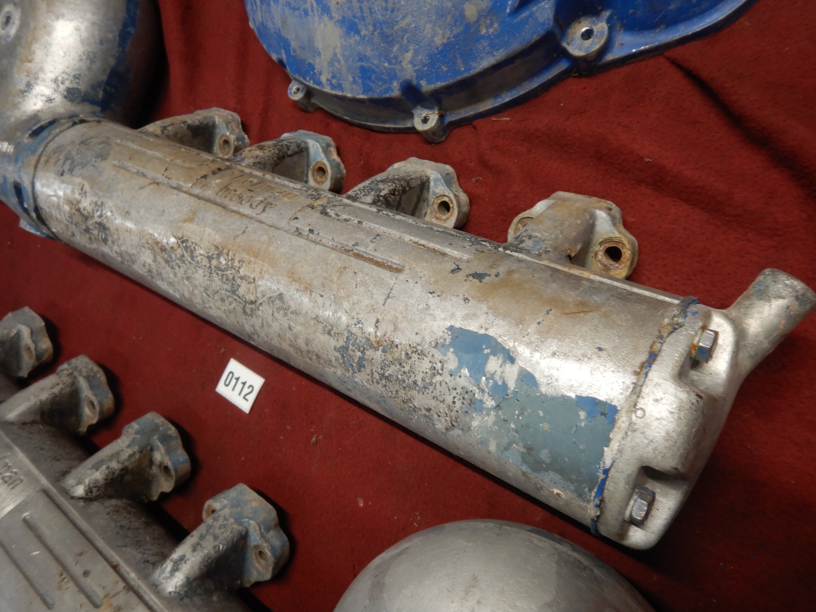 VINTAGE Holman Moody SB FORD Marine Exhaust Manifolds & Boat