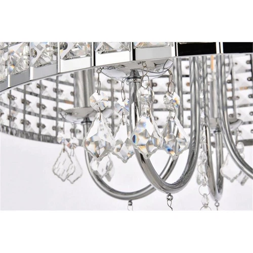Living District Calista 4-Light Transitional Metal Pendant in Chrome - Picture 5 of 5