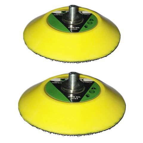 2 x 3" 75mm Hook Loop Sanding Polishing Backing Pad  M6 Thread for Air Sander 3