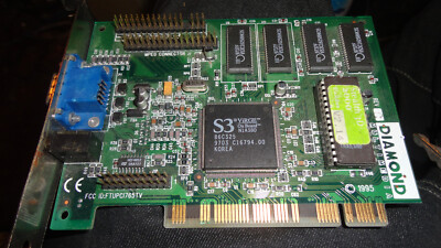 DIAMOND STEALTH 3D 2000 S3 VIRGE 86C325 2MB PCI VGA VIDEO GRAPHICS ADAPTER CARD