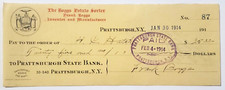 1914 Check, Frank Boggs Potato Sorters, Prattsburgh State Bank, NY, H.C. Hatch
