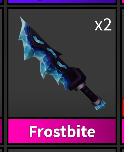 Roblox Murder Mystery 2 MM2 Frostbite Godly Knife and Guns