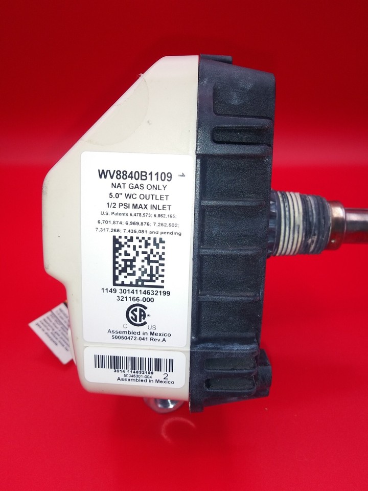 Honeywell Water Heater Gas Valve WV8840B1109 for Natural Gas eBay