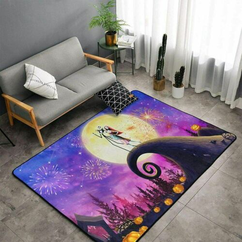 The Nightmare Before Christmas Rugs Living Room Anti-Skid Area Rugs Mats Carpets - Picture 1 of 26