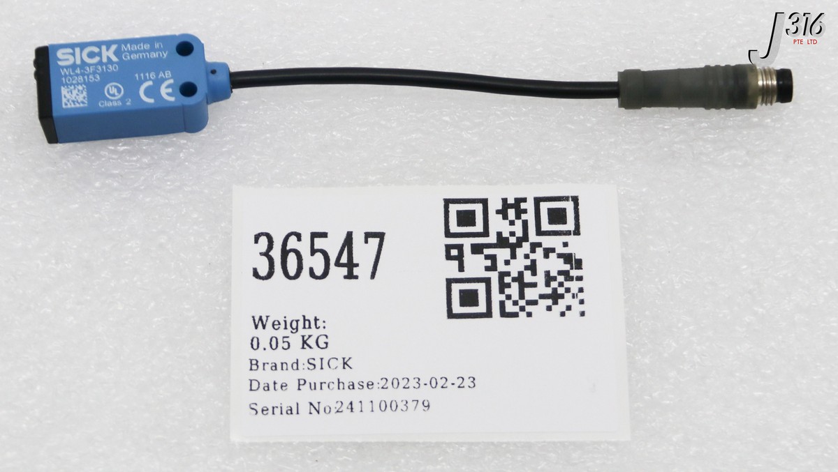 36547 SICK PHOTOELECTRIC SENSOR, P/N: 1028153 WL4-3F3130 | eBay UK