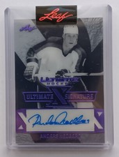 2023 Leaf Ultimate Signatures Purple Anders Hedberg /9 New York Rangers