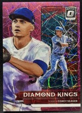 2022 Panini Donruss Optic Baseball Corey Seager Diamond Kings Pink Velocity /249