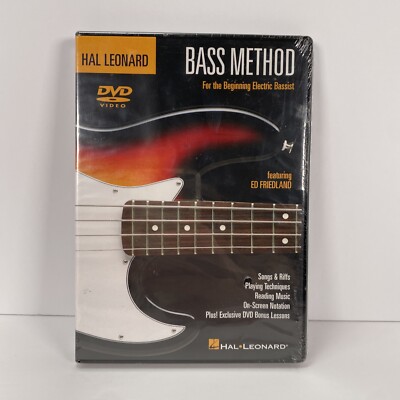 Bass Method DVD For the Beginning Electric Bassist Ed Friedland Hal Leonard NEW