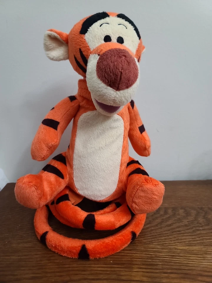 Disney Bouncing Singing Head Turns 13" Tigger Winnie the Pooh Just Play FUNCIONA Foto 2 de 4