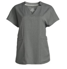 ClimateRight by Cuddl Duds Women  s Woven Twill V-Neck Scrub Top Size XL
