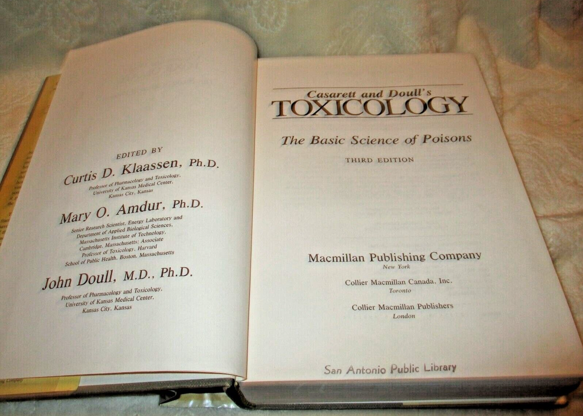 Casarett and Doull's~Toxicology~The Basic Science of Poisons Casarett and Doull's~Toxicology~The Basic Science of Poisons