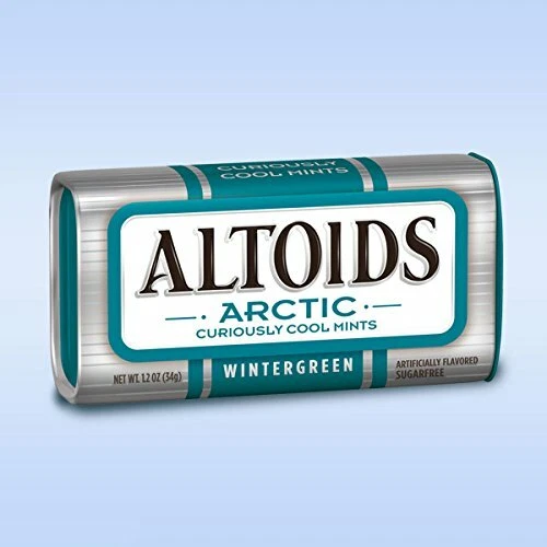 Mentas árticas ALTOIDS, Wintergreen individuales talla 1,2 onzas caja de 8 unidades Foto 3 de 4
