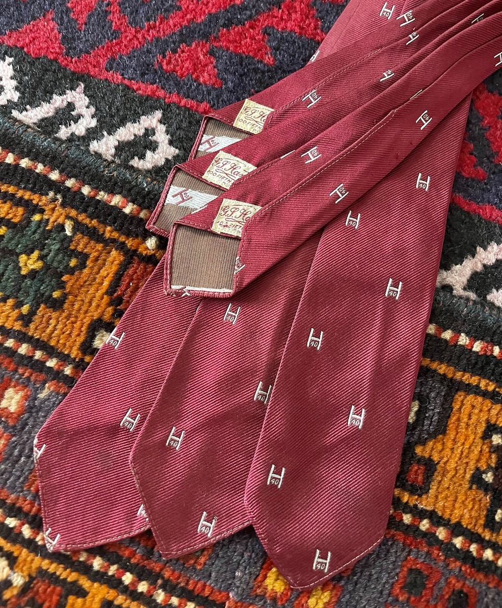 Lot 4x Vintage 1940s 50s Harvard Class of '40 Silk Tie Ivy