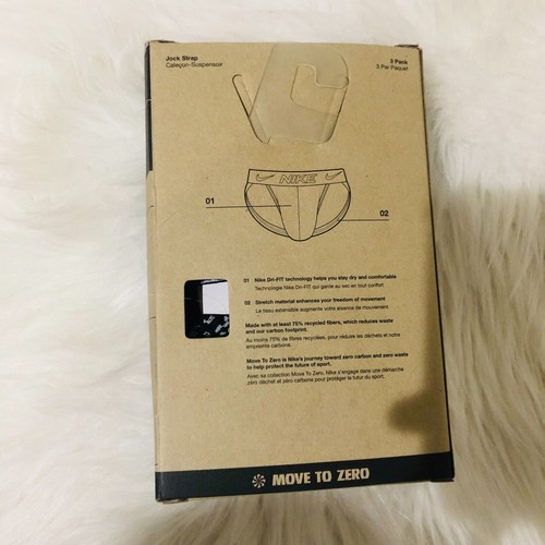 Men's Nike Dri-FIT Essential 3-Pack Microfiber Jockstraps Stretch Size XXL - Picture 6 of 7