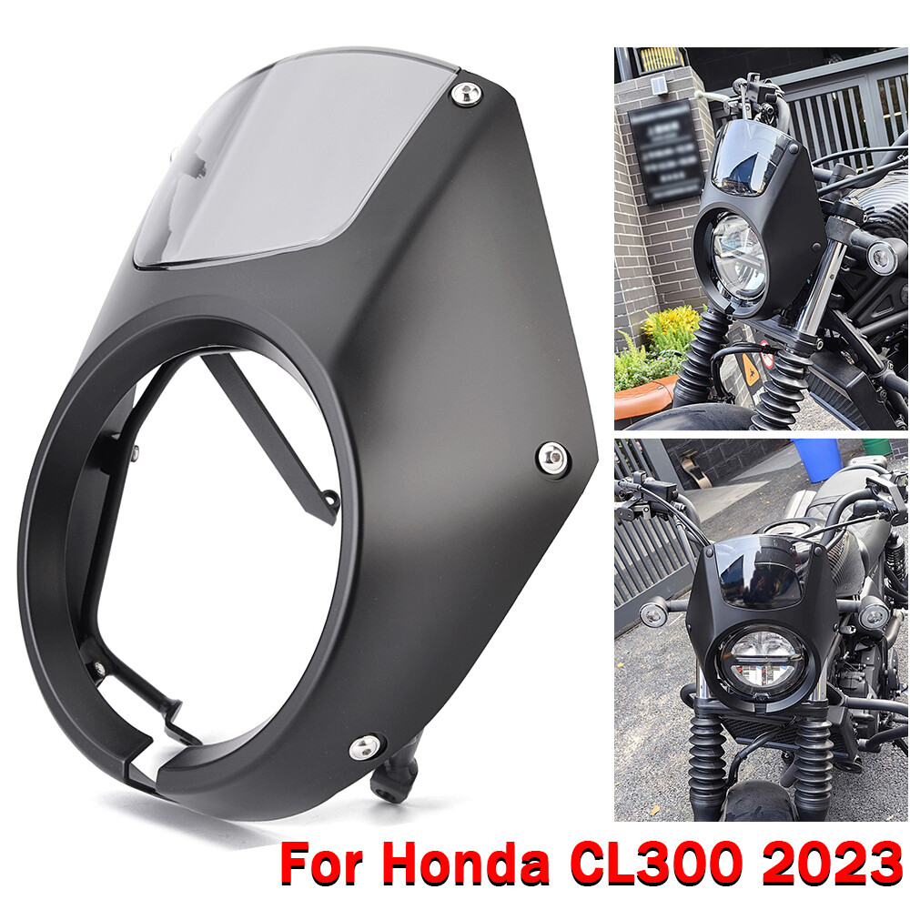 CL500 CL300 CL250 Motorbike Windscreen Windshield Front Mask Cowl For Honda  CL SCL 250 300 500 2023 2024 Headlight Cover Fairing Windshield Covers Adjustable Windscreen Universal For HONDA For CB