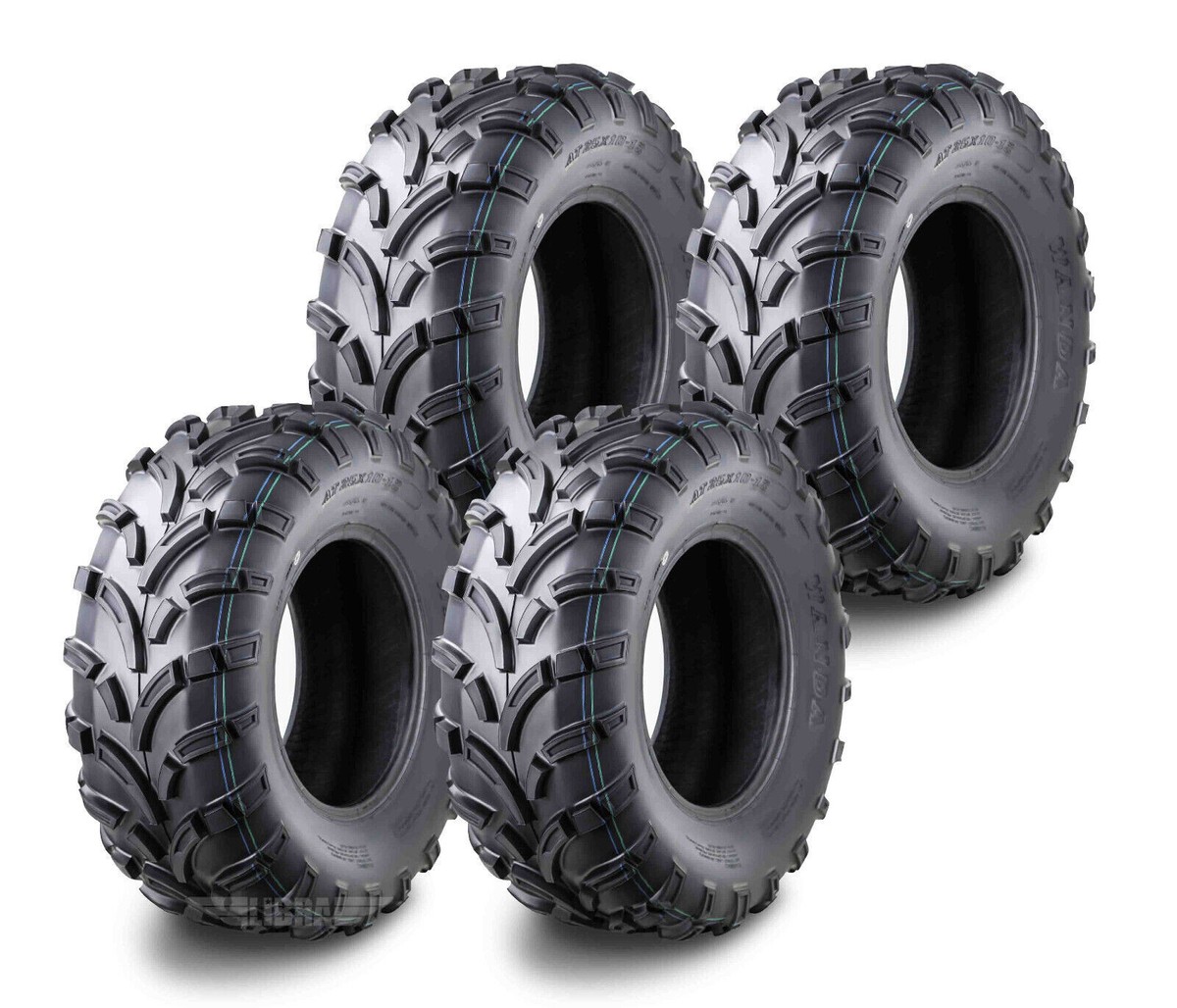 25x10-12 Complete Set WANDA ATV Tires fit 18-19 Kubota RTV X1140
