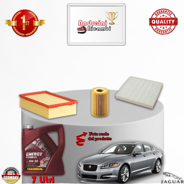 Inspektionskit Filter + ÖL Jaguar XF 3.0 Diesel V6 177KW 240CV Von 2010->-image