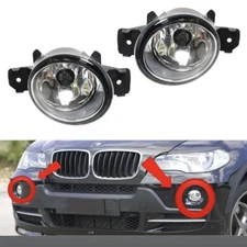 Complete Clear Lens Fog Lights w/ LED Bulbs For BMW E84 X1 E83 X3 E70 X5