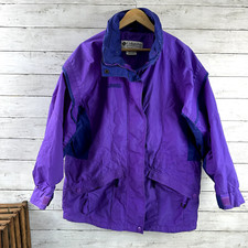 Columbia Gizzmo Full Zip Women  s Size Large Purple Jacket