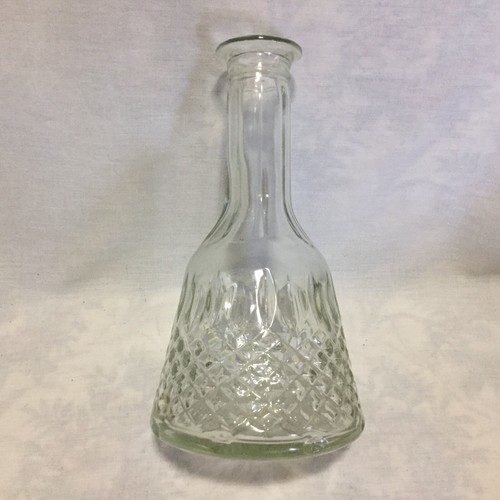 VINTAGE GLASS DECANTER DECORATIVE CARAFE LIQUOR BOTTLE - NO STOPPER - Picture 10 of 12