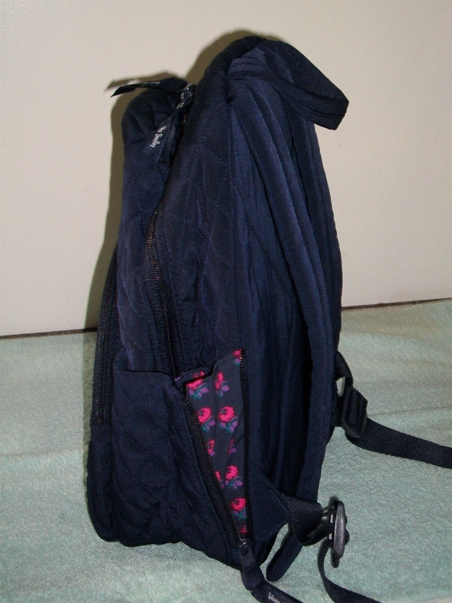 New Vera Bradley Essential Compact Backpack Classic Navy  display picture 1
