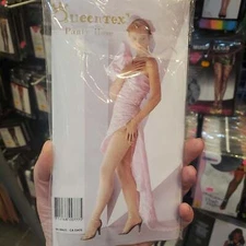 QueenTex Panty Hose White Adult Tights