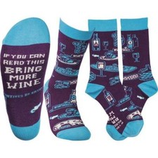 Primitives by Kathy Socks - Bring More Wine