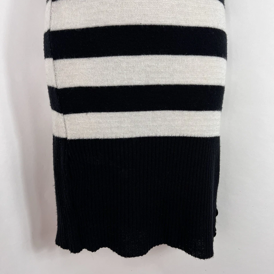 Vestido vintage Y2K sello húmedo para mujer manga corta mediana cuello en V tejido a rayas de colección Foto 3 de 4