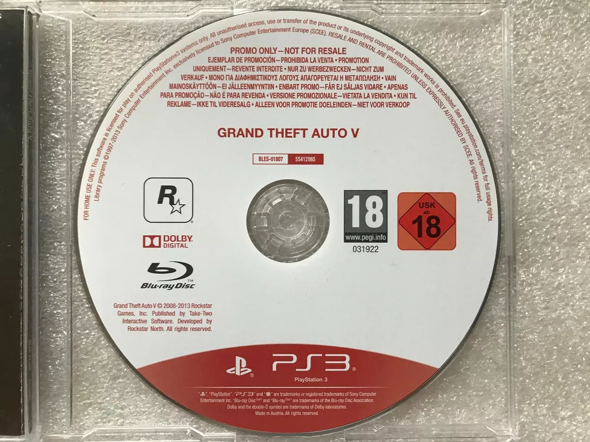 Grand Theft Auto V - GTA V - GTA 5 PS3 - Rockstar Games - GTA