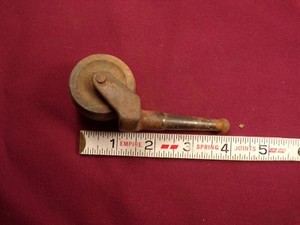 Vintage Antique Wheel Caster Furniture Table Dresser Wood Steel Image Is Loading Vintage Antique Wheel Caster Furniture Table Dresser Wood
