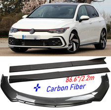 Spoilerschwert Spoilerlippe + 86.6" +Seitenschweller Für VW Golf 8 GTI TSI TDI