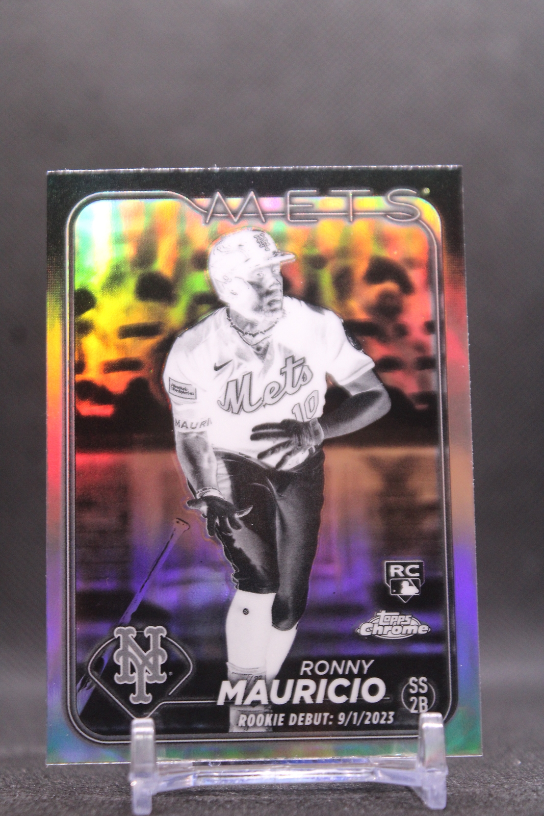 Ronny Mauricio #USC41 2024 Topps Chrome Update Negative Refractors METS RC