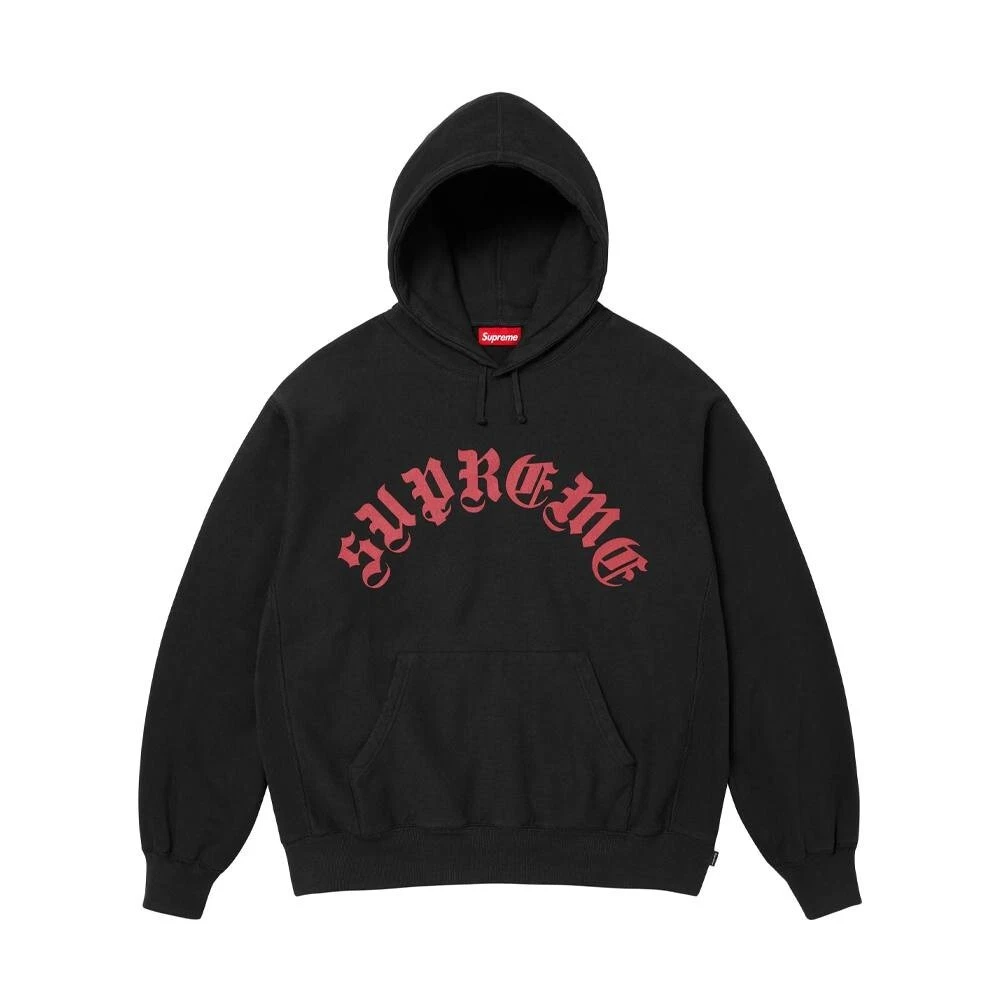 Sweat à capuche imprimé suprême logo arc