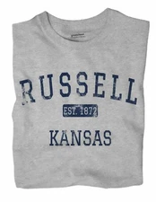 Russell Kansas KS T-Shirt EST