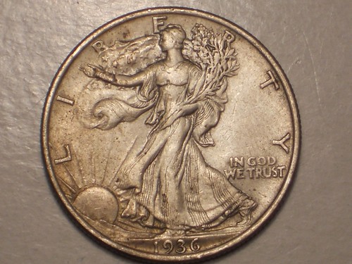 1936 Walking Liberty Half Dollar (XF+ & Attractive) - Picture 4 of 9