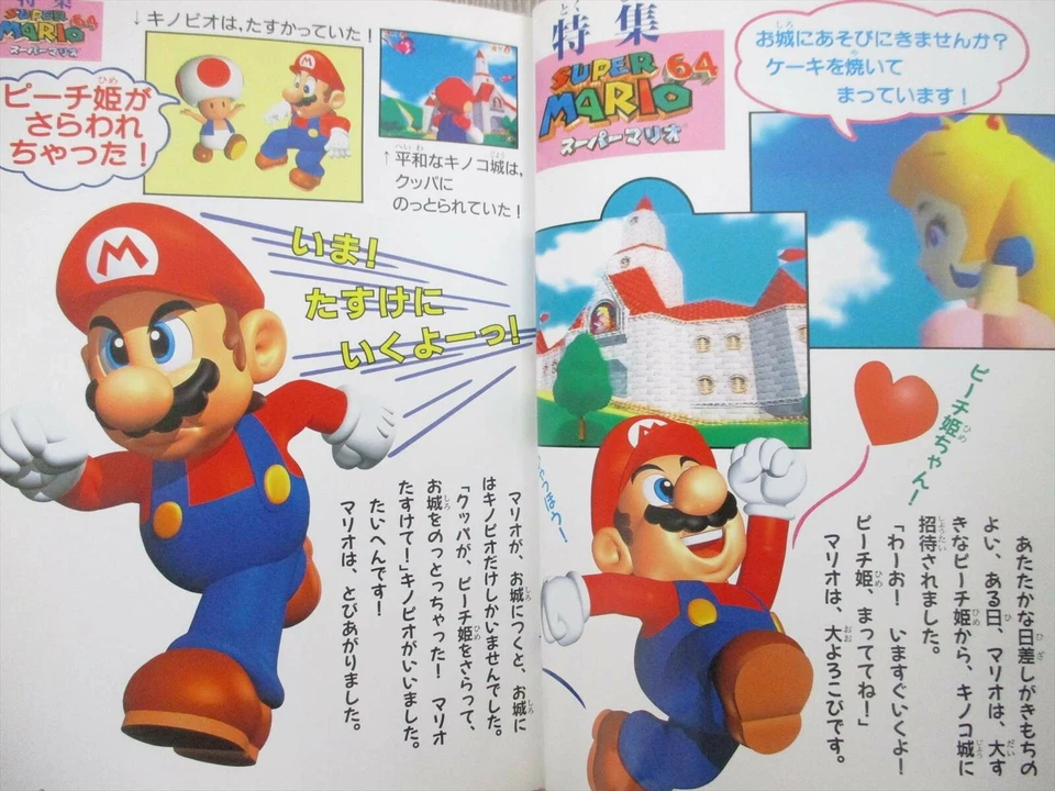 SUPER MARIO GAME DAIHYAKKA Guide Fan Book Nintendo 64 SNES 1996 Japan KO95 - Image 3 of 4