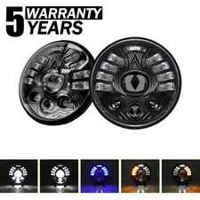 2PCS 5.75" 5-3/4" Round LED Headlights High/Low Beam for 1976-1989 Jaguar XJS