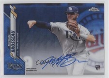 2020 Topps Chrome Rookie Blue Wave Refractor 17/150 Michael Brosseau Auto 8bx