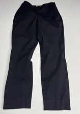 Everlane The Work Pant Ankle Black Stretch Pants With Side Zip Size 4