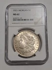 1921-P  $1  MORGAN SILVER DOLLAR  "PHILADELPHIA"  NGC MS62