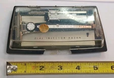 Vintage SCHICK Dial Injector Razor, W/ Original Case, And Blade Holder U.S.A.