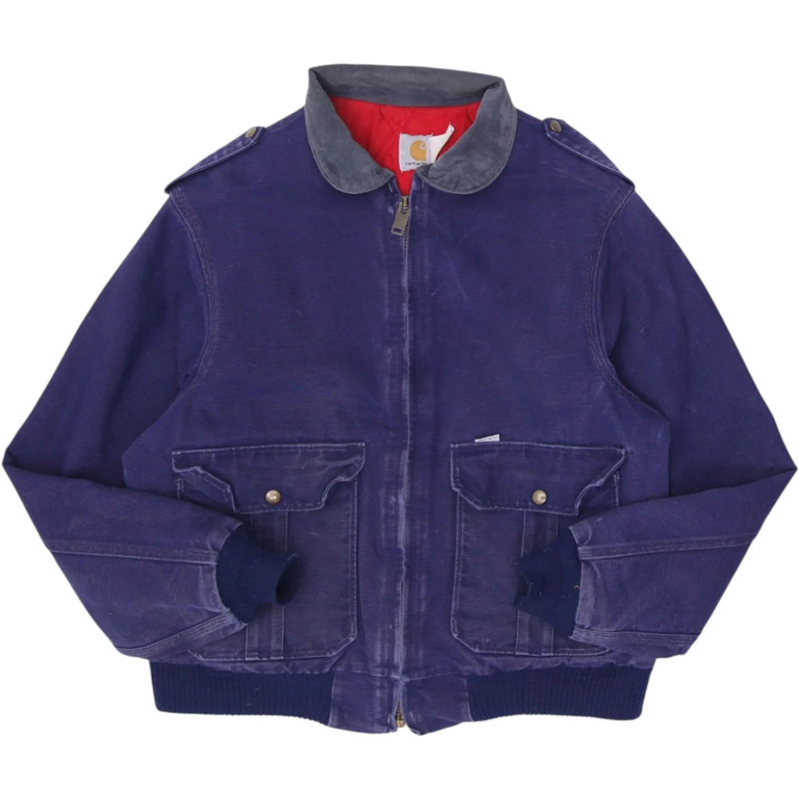 Vintage Carhartt Aviator Duck Flight Jacket Slightly Distressed Thermal Lined