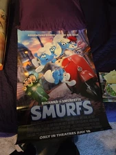 The Smurfs Original Movie Poster 27x40 Double-Sided Rhianna