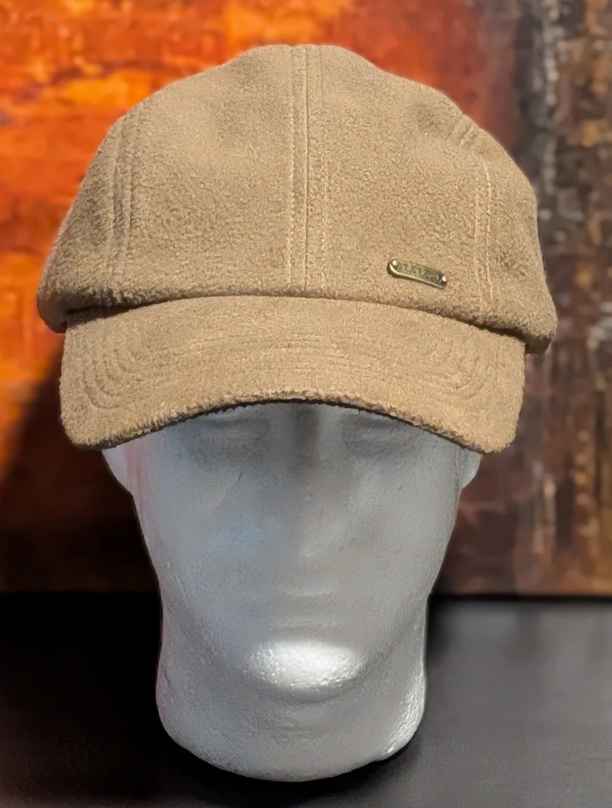 Stetson Protective Water Repellant Adjustable Fleece Cap Hat in Khaki - NWT