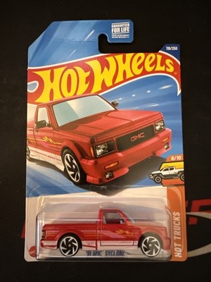 New Case Q 2025 Hot Wheels 91 GMC Syclone Red Recolour Ready Stock