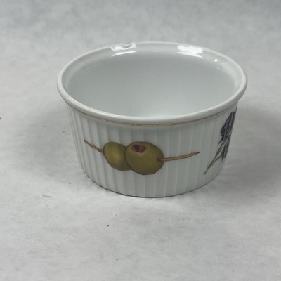 Royal Worcester  Evesham M  Ramekin   Custard Cup   Oven To Tableware Gold Rim