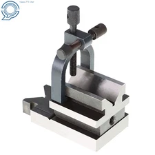 Hardened Steel 3-1/2" x1-7/8" x1-7/8" Angle V-Block W/Clamp Set Percision 0.0003