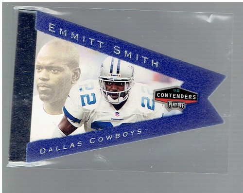 Emmitt Smith [Blue] #23 1998 Playoff Contenders Pennants card