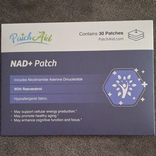 PatchAid NAD 600mg Resveratrol 150mg Patch Hypoallergenic 30 Patches